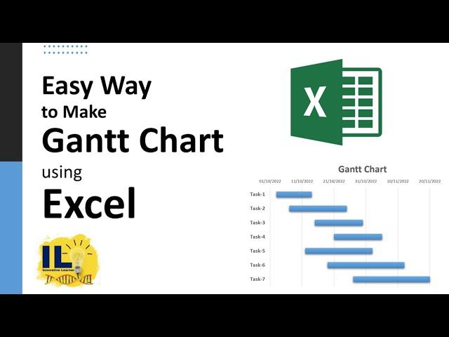 Easy way to make Gantt Chart in Excel