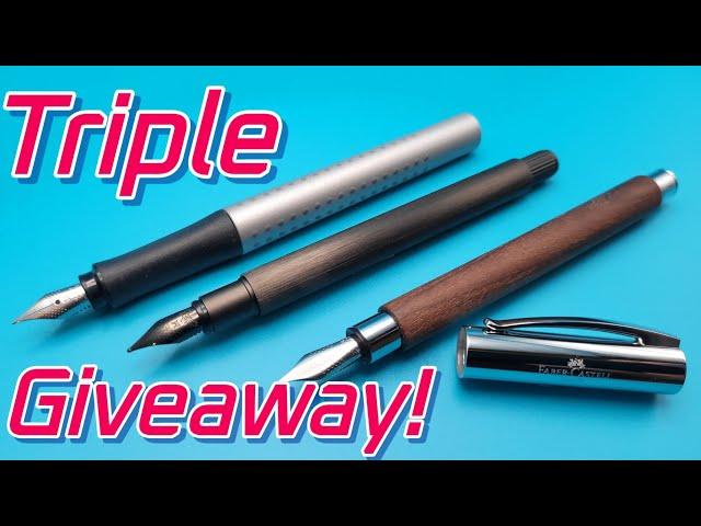 Faber Castell Triple Review : Grip, Neo Slim, Ambition Fountain Pens