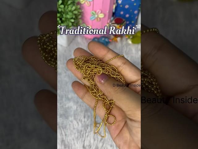 DIY traditional Rakhi handmade rakhi ideas #dbeautyinside9 #diy #craft #youtubeshorts #rakhi