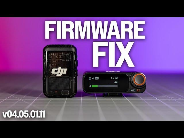 DJI Mic 2 Firmware Update - They Fixed The Sound!