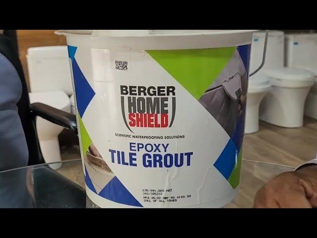 Berger Epoxy Tile Grout |Berger Paints |Berger Home shield #tiles #epoxy #tileadhesive#waterproof