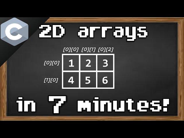 C 2D arrays ⬜