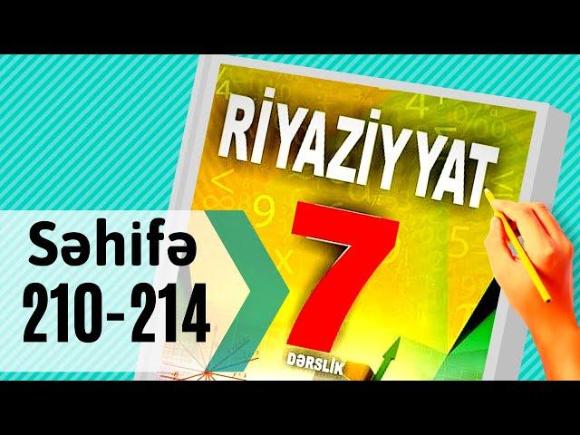 Riyaziyyat 7 ci sinif. seh 210-211-212-213-214. Hadisənin Ehtimalı / dersimiz riyaziyyat