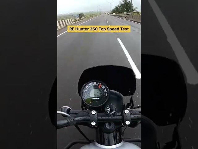 Royal Enfield Hunter 350 Top Speed Test ️ #shorts #royalenfieldhunter350 #topspeedtest