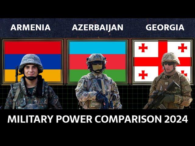 Armenia vs Azerbaijan vs Georgia Military Power Comparison 2024