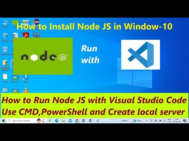 How to Install Node.js  version 18.16.0  on Window 10 #nodejs