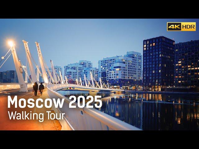 Moscow 2025. Walking tour of the "River Park" residential complex 4K HDR