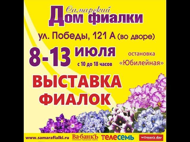 ВЫСТАВКА ФИАЛОК 8-13 июля,Самарский Дом фиалки.