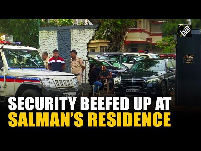 Mumbai: Security beefed up outside Bollywood actor Salman Khan’s residence