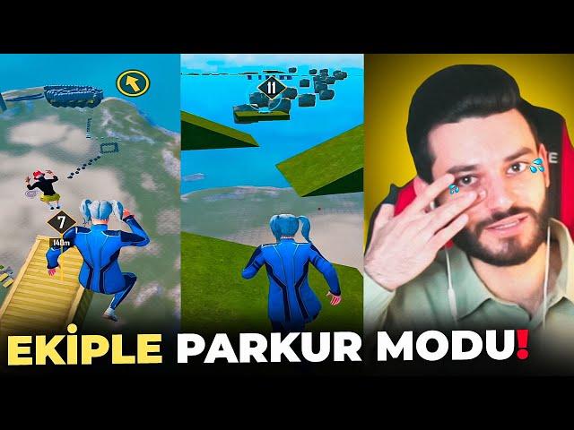 GÜLMEKDEN AĞLADIM!!  1 SAATLIQ PARKURDA REKORD QIRDIM!! | PUBG MOBILE