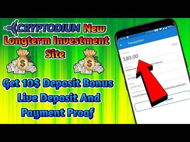 Cryptodium.org - New Longterm Investment Site 2020 | Get 10$ Deposit Bonus | Live Deposit & Payment