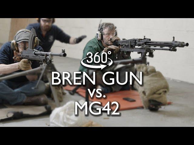 BREN GUN vs. MG42 | 360 VR | #VickersMG