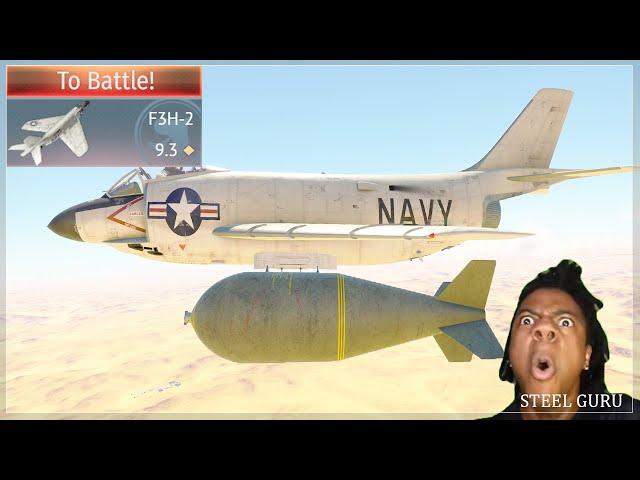 STOCK F3H-2 GRIND Experience  The WORST missiles and ONE GIGANTIC bomb!