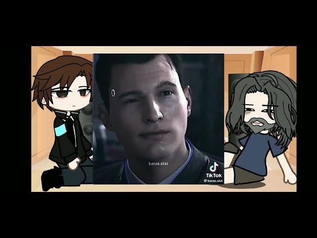 Реакция Коннора и Хэнка на тт..Detroit become human(gacha life/Capcut)