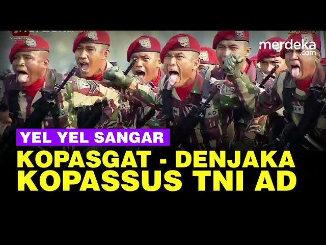 Yel Yel Sangar Pasukan Elite Bakar Semangat Prajurit di HUT ke 78 TNI