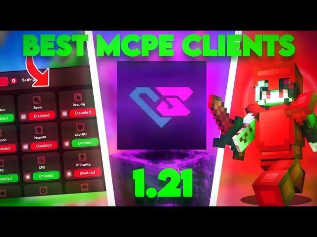 TOP 3 Best Minecraft Bedrock Clients 1.21 (Keystrokes, FPS BOOST)