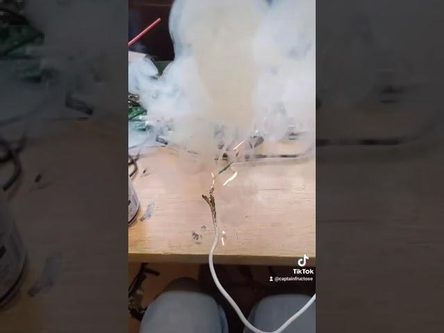 Vaporizing copper!