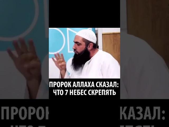 Пророк Аллаха сказал: что 7 небес скрепять... - Мухаммад Хоблос #МухаммадХоблос #сунна