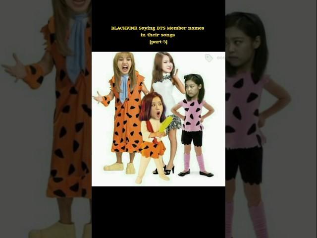 BLACKPINK saying BTS Member names in their songs [part-3] #jennie #lisa #rosé #jisoo #blackpink