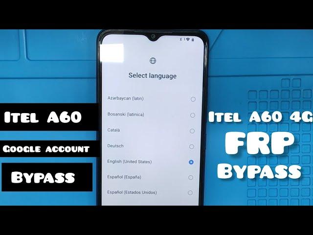 Itel A60  4G Frp bypass,, itel a662L Google account bypass, frp unlock, FRP remove