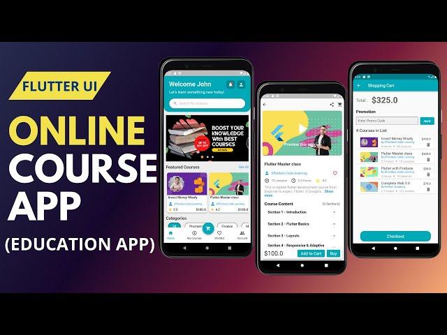 How to Build Online Course App in Flutter | Education App | Online Learning App [2022]