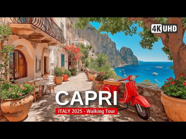 CAPRI Walking Tour  |  Discover Capri in 4K walk ... Italy’s Most Beautiful Island!  [4K60]