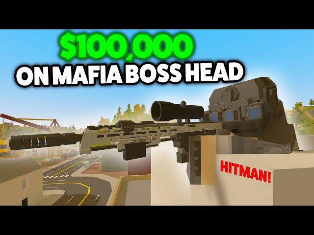 $100,000 ON MAFIA BOSS HEAD Becoming A HITMAN - Unturned Rags To Riches Roleplay 28