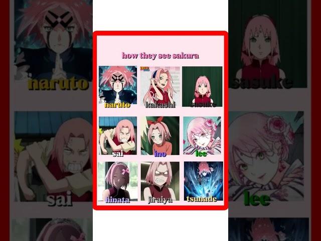 how they see sakura #anime #naruto #howtowatchnarutointamildubbed #animeart #dancecraze #narutoship
