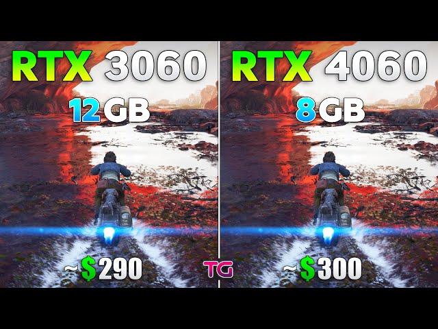 RTX 3060 12GB vs RTX 4060 8GB - Test in New Games 2024