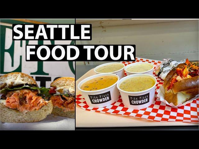 Seattle Food Tour | Market Grill, Pike Place Chowder and Briley's BBQ + Space Needle