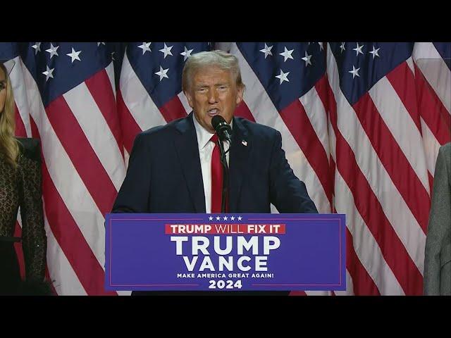 FULL SPEECH: Trump projected winner of 2024 presidential election