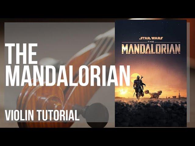 How to play The Mandalorian (AtinPiano Cover) by Ludwig Goransson on Violin (Tutorial)