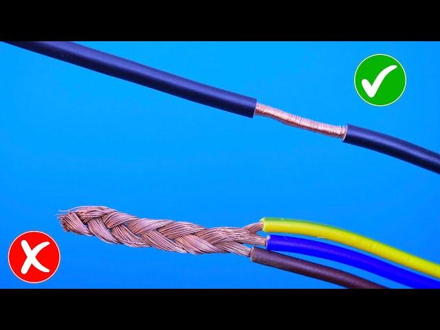 Electricians Don't Want You Know This! Connect Wires Without Soldering