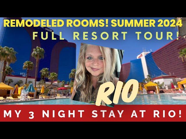 *NEW* RIO Las Vegas My 3 night stay! Remodeled refurbished suites. Full resort tour!