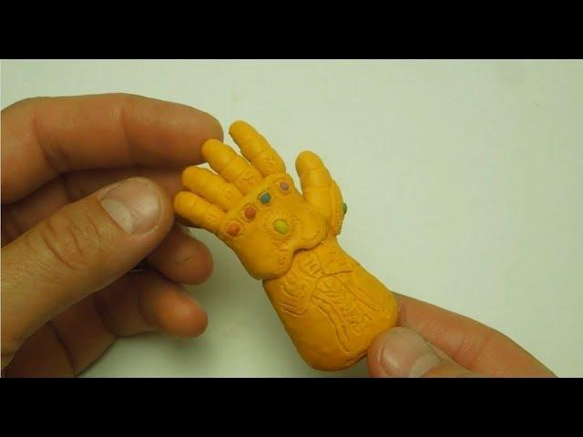 Sculpt the Glove of Thanos from clay