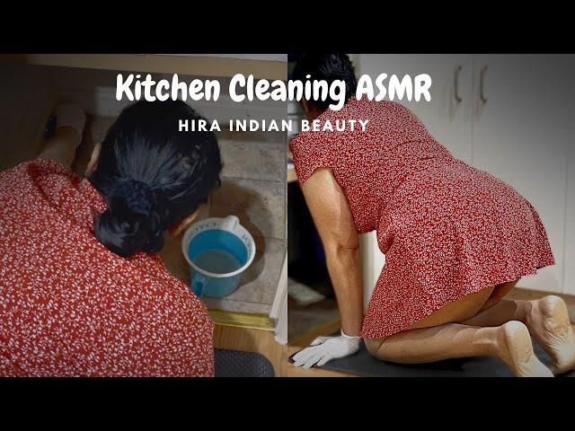 Kitchen Cupboard Cleaning ASMR | Cleaning vlog   | Hira Indian Beauty