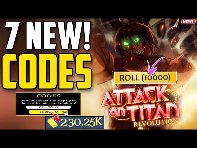 *NEW*CODES️ATTACK ON TITAN REVOLUTION ROBLOX CODES 2024 ATTACK ON TITAN CODES 2024