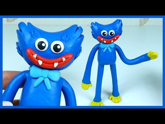 ХАГИ ВАГИ из пластилина. Как слепить Huggy Wuggy из игры Poppy Playtime.