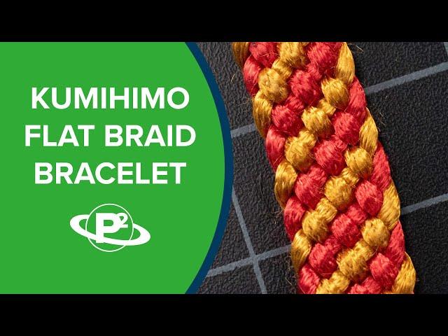 Flat Braid Kumihimo Bracelet Tutorial