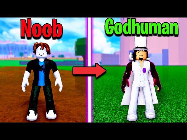 I Went from Noob To GODHUMAN in One Video! [Blox Fruits]