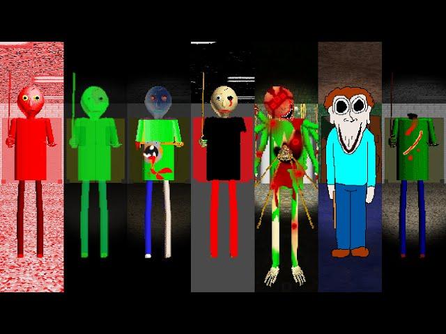 Everyone is Baldi's 7 Horror Mods - ALL PERFECT! #2