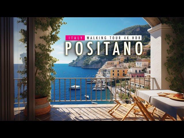 Walking tour 4K60 HDR - Positano, Amalfi coast - Italy HDR