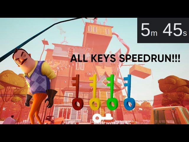 Hello Neighbor Act 3 All Keys Speedrun (5:45)