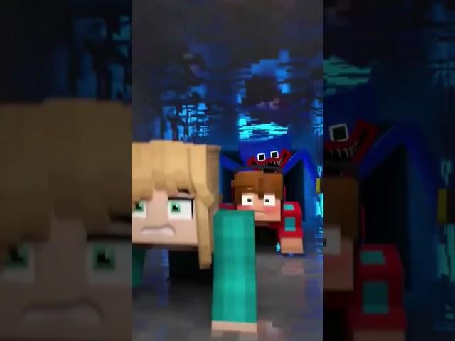 КОМПОТ и ЮНИ убегают ОТ ХАГИ ВАГИ #shorts #kurzik #маинкрафт #minecraft