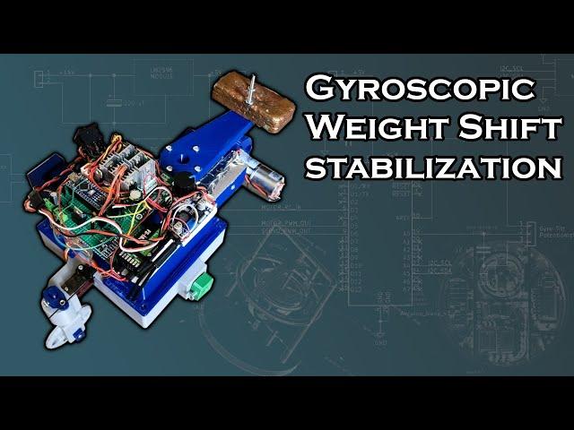 Gyroscopic Stabilization with Weight Shifting