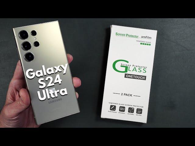 Galaxy S24 Ultra AmFilm Glass Screen Protector - Drop & Scratch TESTS