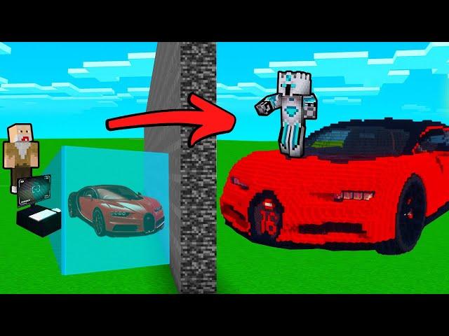 Prank Bapak Gile Pakai Cheat //SCAN ILLEGAL Mobil Super Besar di Minecraft!!! dia Bingung!!!