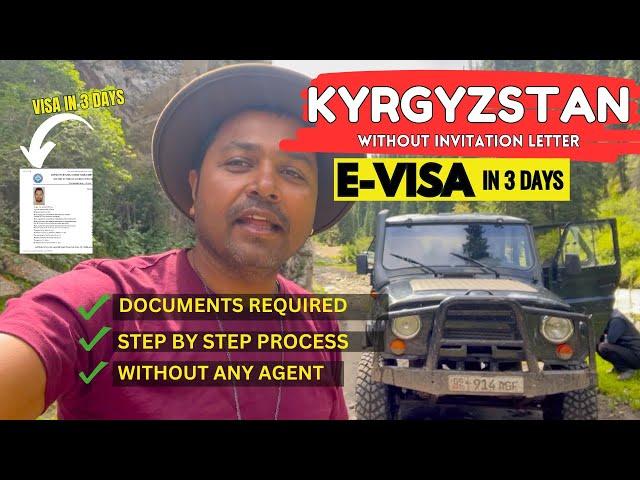 KYRGYZSTAN E VISA FOR INDIAN WITHOUT INVITATION | How to apply Kyrgyzstan transit visa #kyrgyzstan