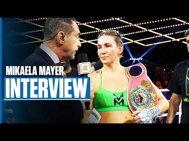 Mikaela Mayer Wants To Become Undisputed At Welterweight | POST-FIGHT INTERVIEW