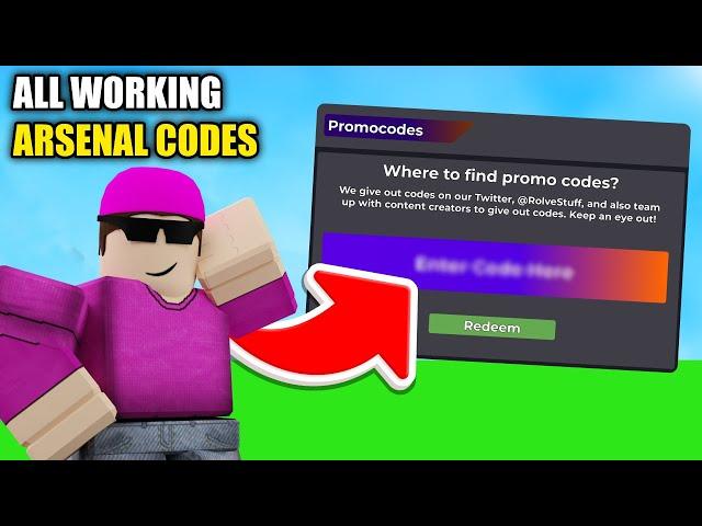 ALL WORKING ARSENAL CODES IN 2024... (Roblox Arsenal)